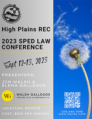 2023 SPED Law Conference flyer